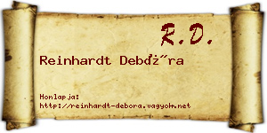 Reinhardt Debóra névjegykártya